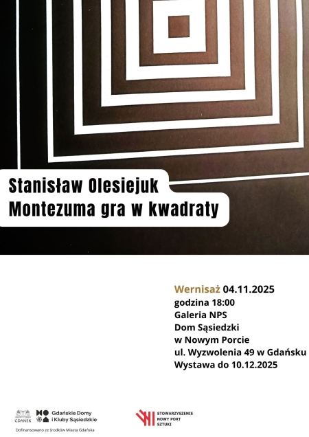 Wystawa rysunków Stanisława Olesiejuka ''Montezuma gra w kwadraty''